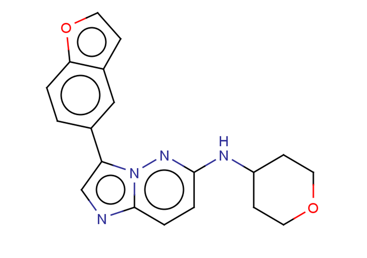 3-(1-benzofuran-5-yl)-N-(oxan-4-yl)imidazo[1,2-b]pyridazin-6-amine