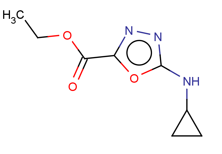 ethyl 5-(cyclopropylamino)-1,3,4-oxadiazole-2-carboxylate