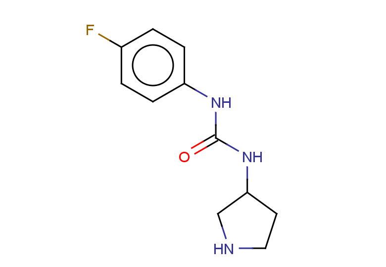 1-(4-fluorophenyl)-3-(pyrrolidin-3-yl)urea