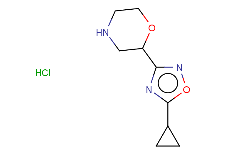2-(5-cyclopropyl-1,2,4-oxadiazol-3-yl)morpholine hydrochloride