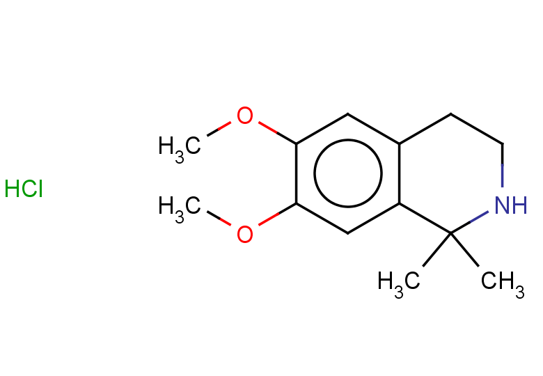 6,7-dimethoxy-1,1-dimethyl-1,2,3,4-tetrahydroisoquinoline hydrochloride