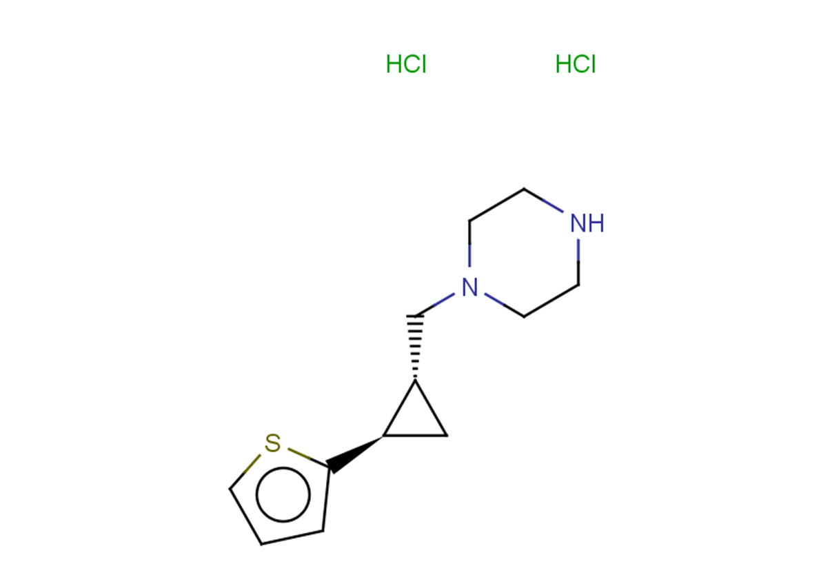 rac-1-{[(1R,2R)-2-(thiophen-2-yl)cyclopropyl]methyl}piperazine dihydrochloride, trans