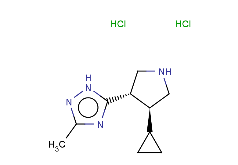 rac-5-[(3R,4R)-4-cyclopropylpyrrolidin-3-yl]-3-methyl-1H-1,2,4-triazole dihydrochloride, trans
