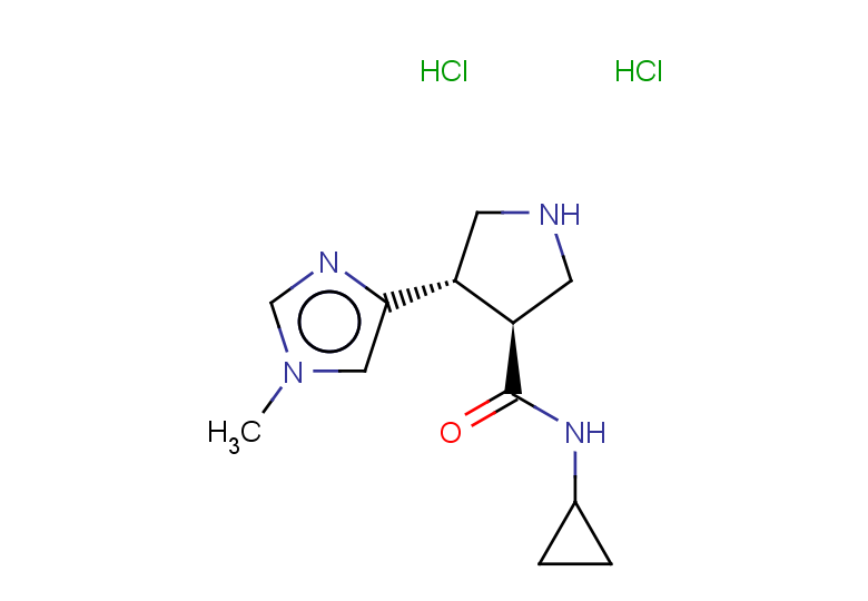 rac-(3R,4R)-N-cyclopropyl-4-(1-methyl-1H-imidazol-4-yl)pyrrolidine-3-carboxamide dihydrochloride, trans