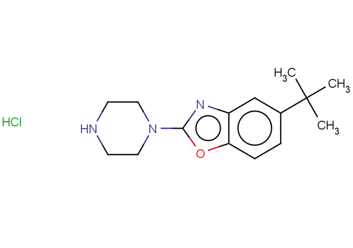 5-tert-butyl-2-(piperazin-1-yl)-1,3-benzoxazole hydrochloride