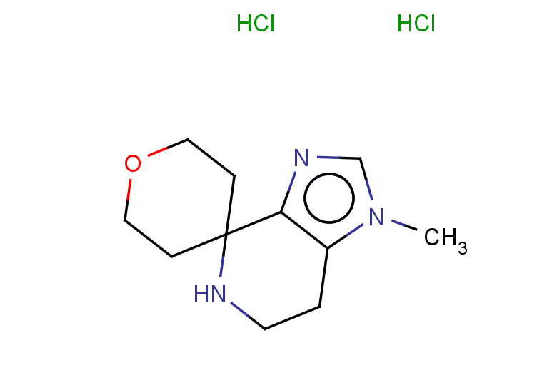 1-methyl-1,5,6,7-tetrahydrospiro[imidazo[4,5-c]pyridine-4,4'-oxane] dihydrochloride