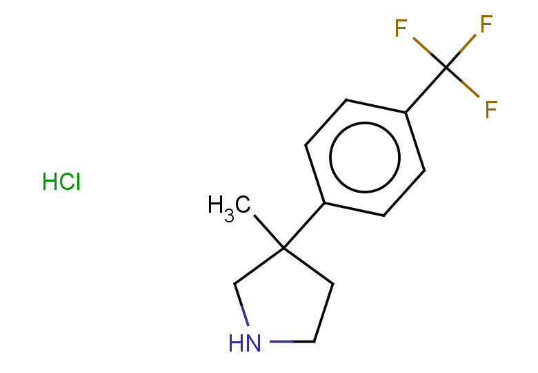 3-methyl-3-[4-(trifluoromethyl)phenyl]pyrrolidine hydrochloride