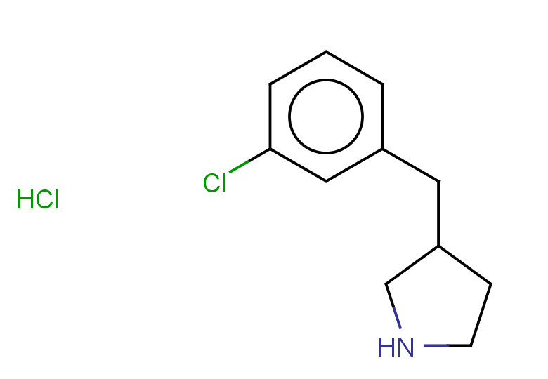 3-[(3-chlorophenyl)methyl]pyrrolidine hydrochloride