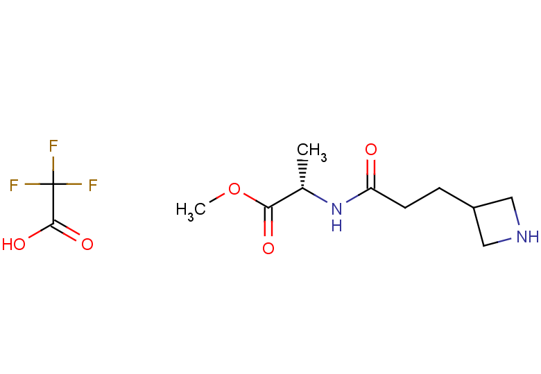 methyl (2S)-2-[3-(azetidin-3-yl)propanamido]propanoate, trifluoroacetic acid