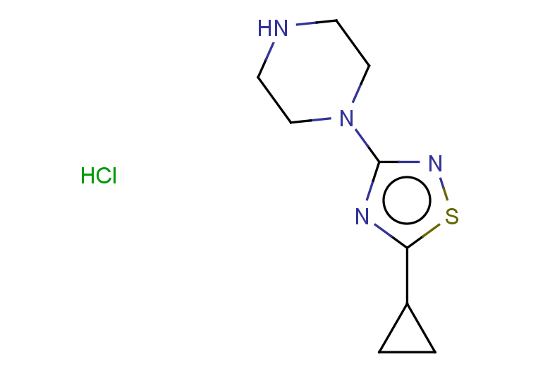 1-(5-cyclopropyl-1,2,4-thiadiazol-3-yl)piperazine hydrochloride