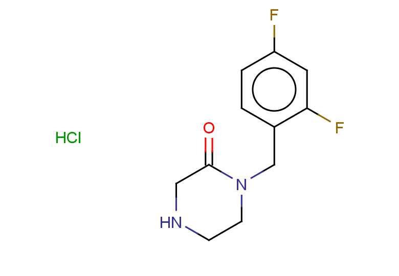1-[(2,4-difluorophenyl)methyl]piperazin-2-one hydrochloride