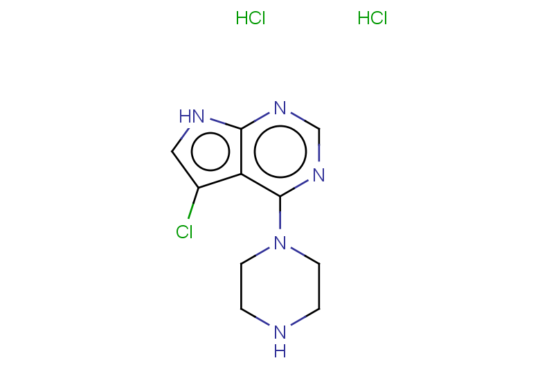1-{5-chloro-7H-pyrrolo[2,3-d]pyrimidin-4-yl}piperazine dihydrochloride