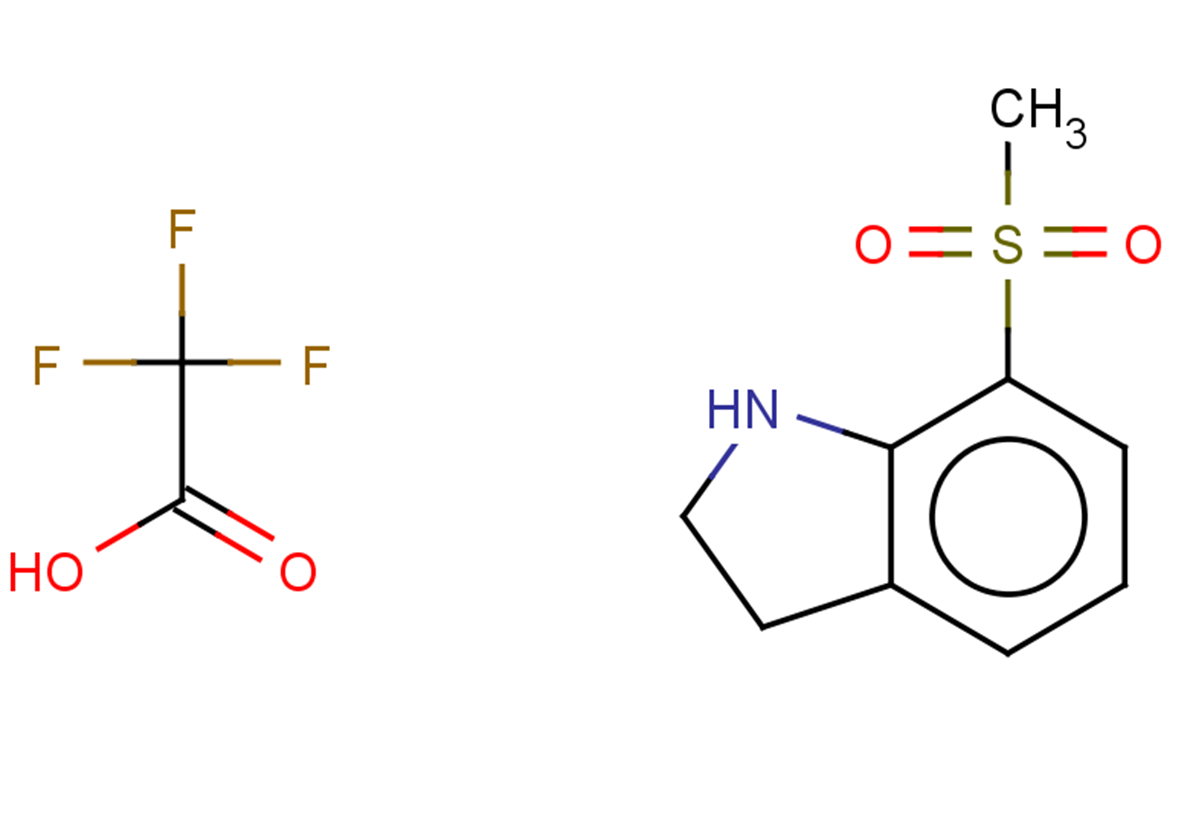 7-methanesulfonyl-2,3-dihydro-1H-indole, trifluoroacetic acid