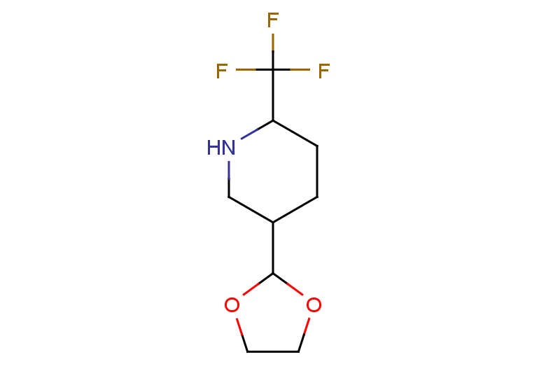 5-(1,3-dioxolan-2-yl)-2-(trifluoromethyl)piperidine, Mixture of diastereomers