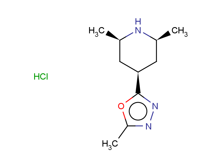 rac(2R,4r,6S)-2,6-dimethyl-4-(5-methyl-1,3,4-oxadiazol-2-yl)piperidine hydrochloride