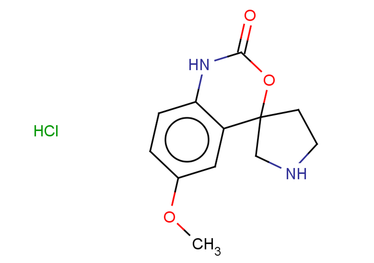 6-methoxy-1,2-dihydrospiro[3,1-benzoxazine-4,3'-pyrrolidine]-2-one hydrochloride