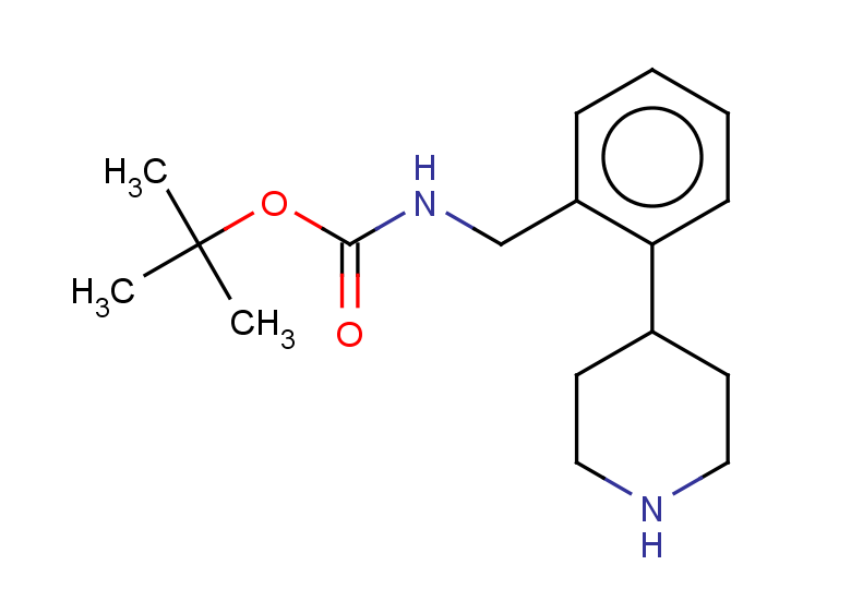 tert-butyl N-{[2-(piperidin-4-yl)phenyl]methyl}carbamate