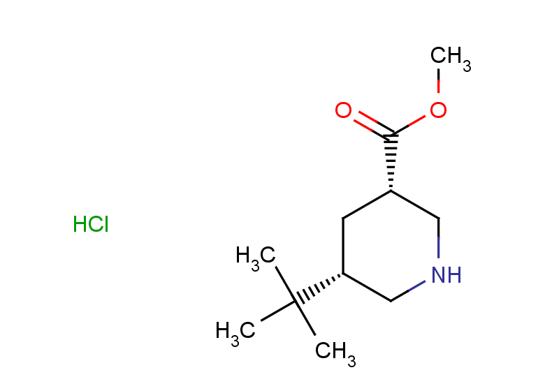 rac-methyl (3R,5R)-5-tert-butylpiperidine-3-carboxylate hydrochloride, cis