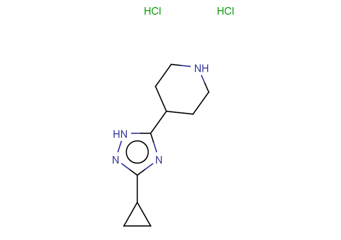 4-(3-cyclopropyl-1H-1,2,4-triazol-5-yl)piperidine dihydrochloride