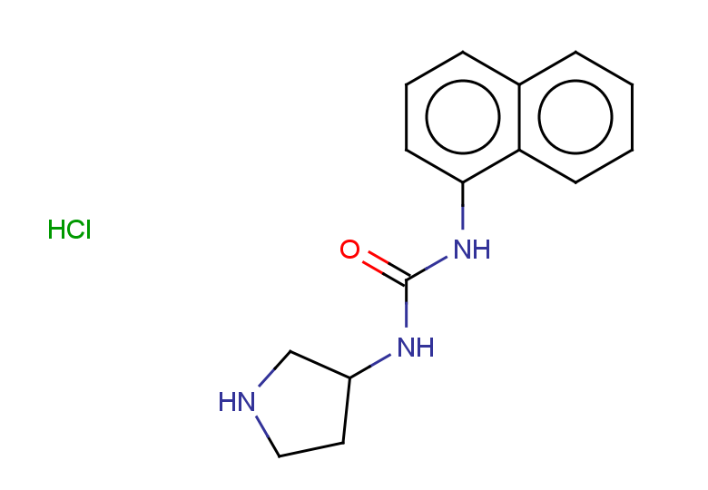 1-(naphthalen-1-yl)-3-(pyrrolidin-3-yl)urea hydrochloride