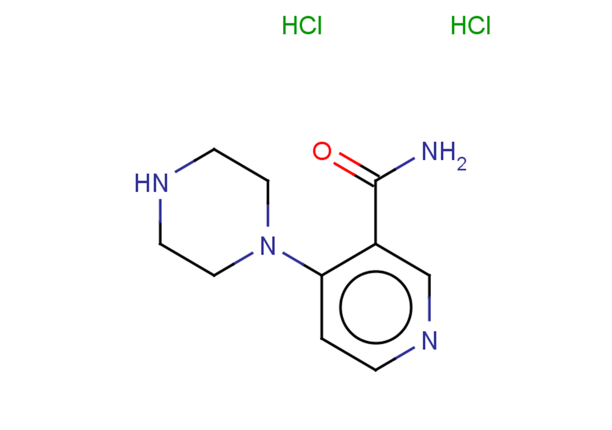 4-(piperazin-1-yl)pyridine-3-carboxamide dihydrochloride