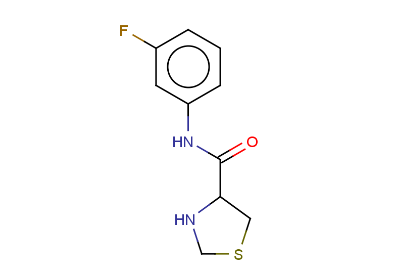N-(3-fluorophenyl)-1,3-thiazolidine-4-carboxamide