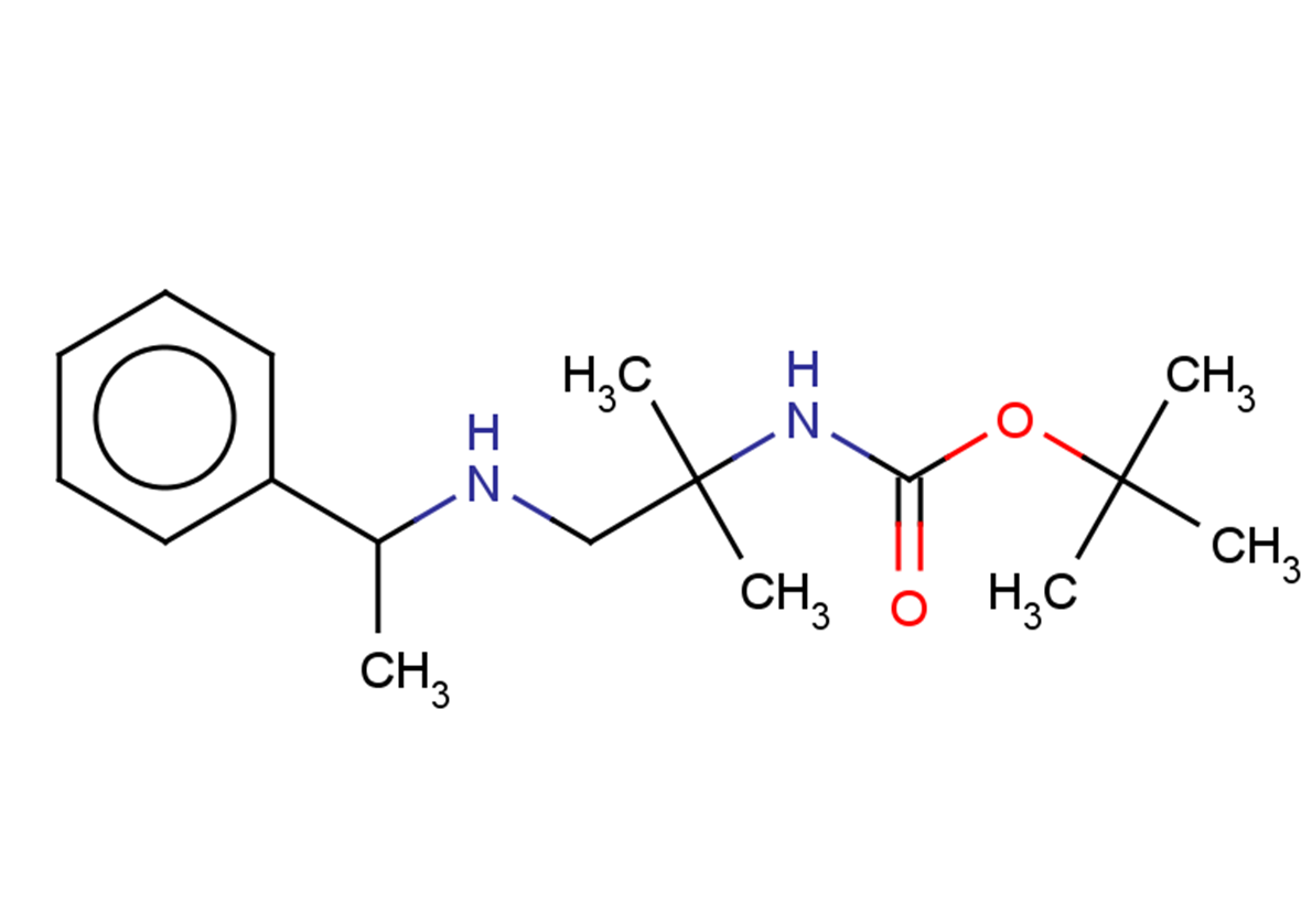 tert-butyl N-{2-methyl-1-[(1-phenylethyl)amino]propan-2-yl}carbamate