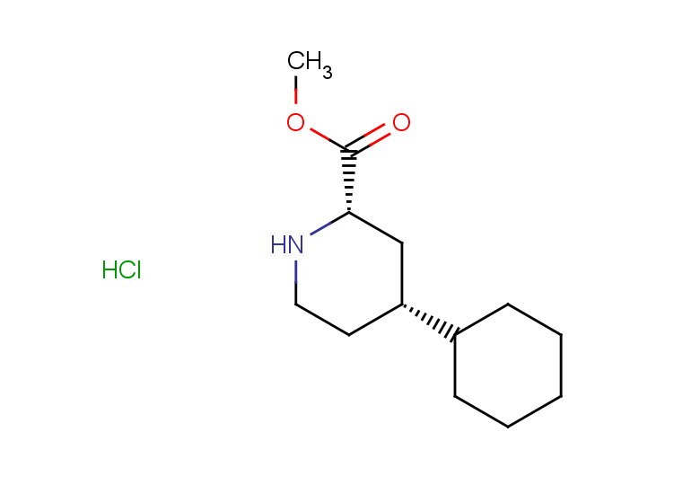 rac-methyl (2R,4S)-4-cyclohexylpiperidine-2-carboxylate hydrochloride, cis