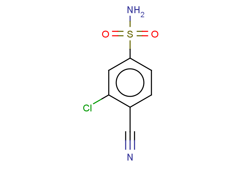 3-chloro-4-cyanobenzene-1-sulfonamide