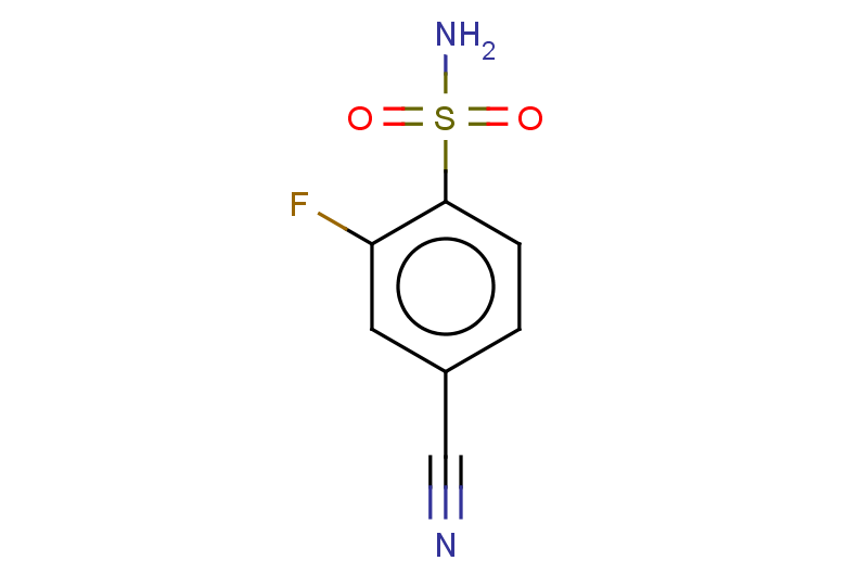 4-cyano-2-fluorobenzene-1-sulfonamide