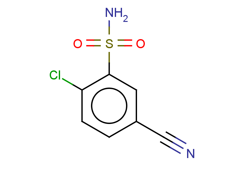 2-chloro-5-cyanobenzene-1-sulfonamide
