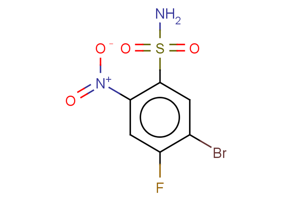 5-bromo-4-fluoro-2-nitrobenzene-1-sulfonamide