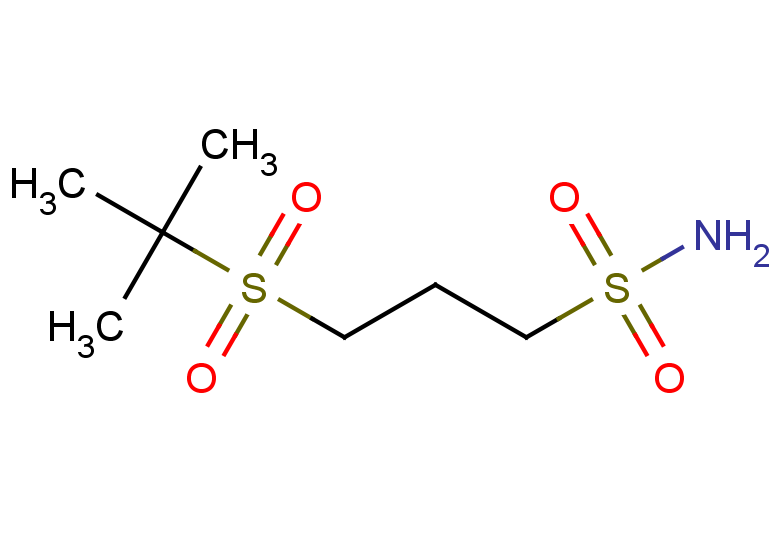 3-(2-methylpropane-2-sulfonyl)propane-1-sulfonamide