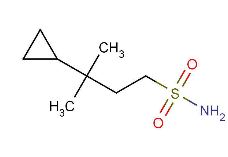 3-cyclopropyl-3-methylbutane-1-sulfonamide