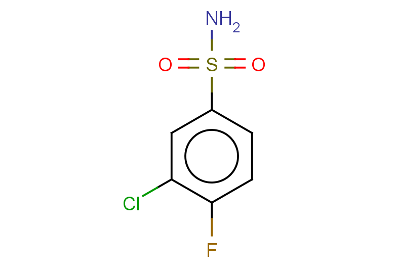 3-chloro-4-fluorobenzene-1-sulfonamide