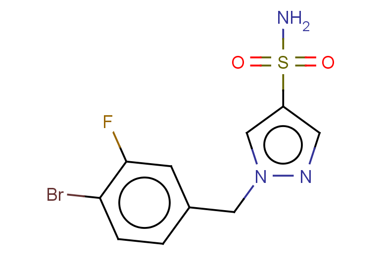 1-[(4-bromo-3-fluorophenyl)methyl]-1H-pyrazole-4-sulfonamide