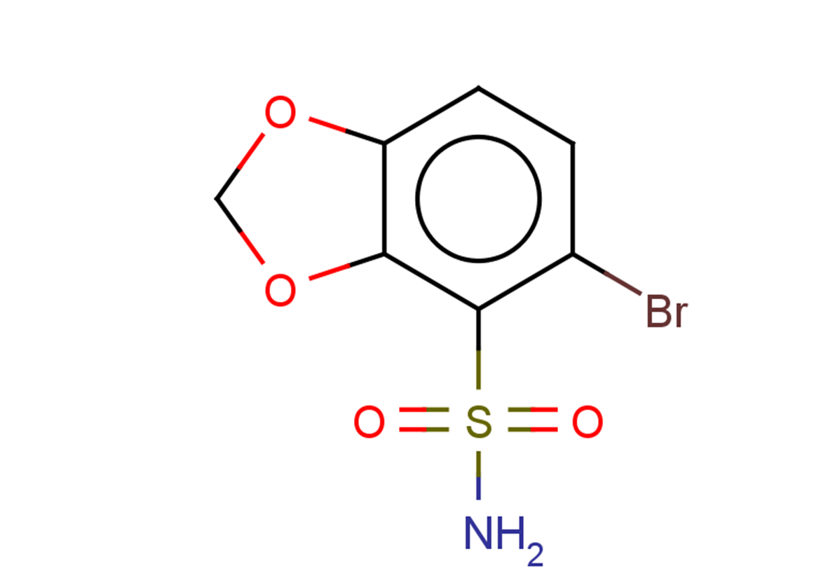 5-bromo-1,3-dioxaindane-4-sulfonamide