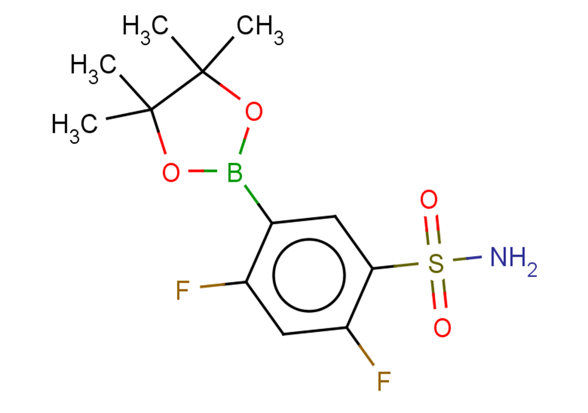 2,4-difluoro-5-(4,4,5,5-tetramethyl-1,3,2-dioxaborolan-2-yl)benzene-1-sulfonamide