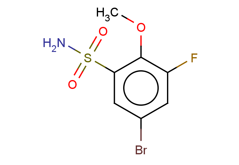 5-bromo-3-fluoro-2-methoxybenzene-1-sulfonamide