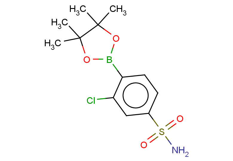 3-chloro-4-(4,4,5,5-tetramethyl-1,3,2-dioxaborolan-2-yl)benzene-1-sulfonamide