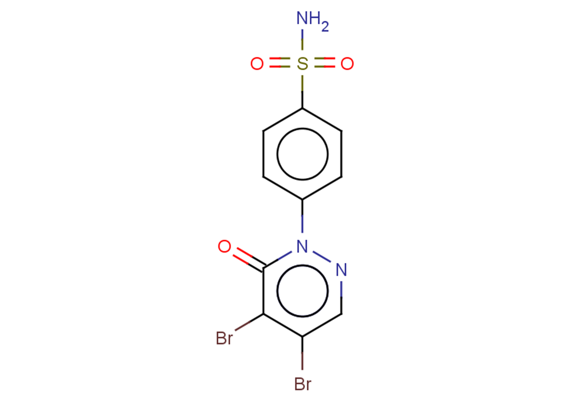 4-(4,5-dibromo-6-oxo-1,6-dihydropyridazin-1-yl)benzene-1-sulfonamide
