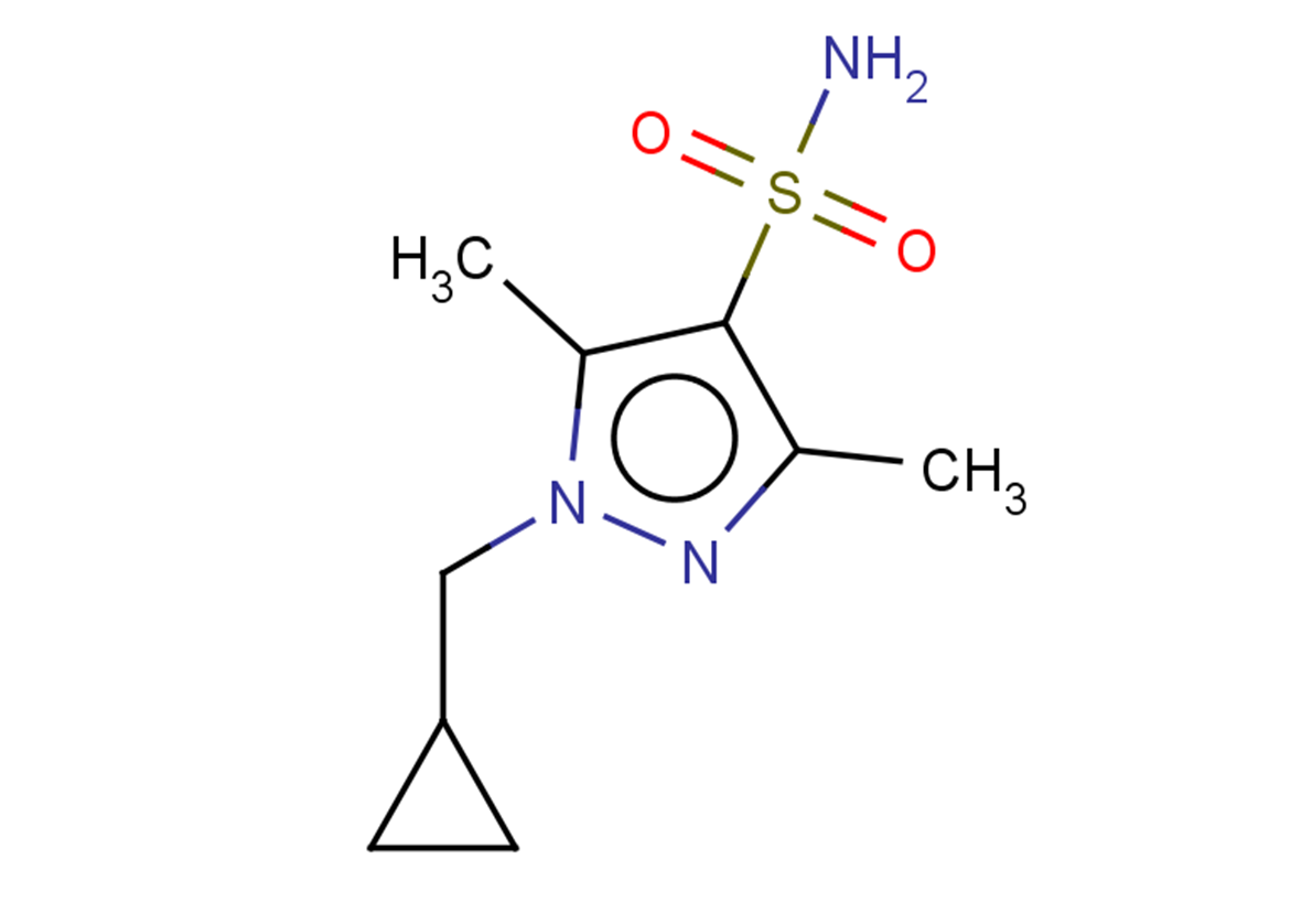 1-(cyclopropylmethyl)-3,5-dimethyl-1H-pyrazole-4-sulfonamide