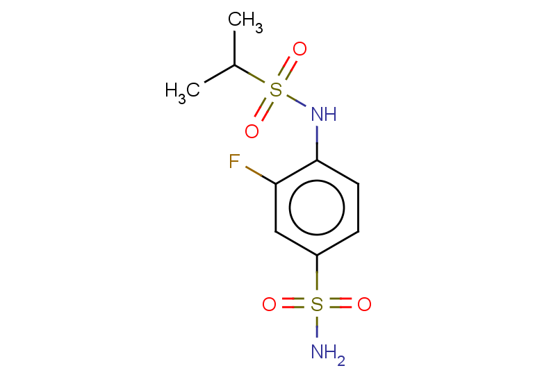 3-fluoro-4-(propane-2-sulfonamido)benzene-1-sulfonamide
