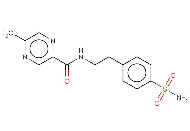 5-methyl-N-[2-(4-sulfamoylphenyl)ethyl]pyrazine-2-carboxamide