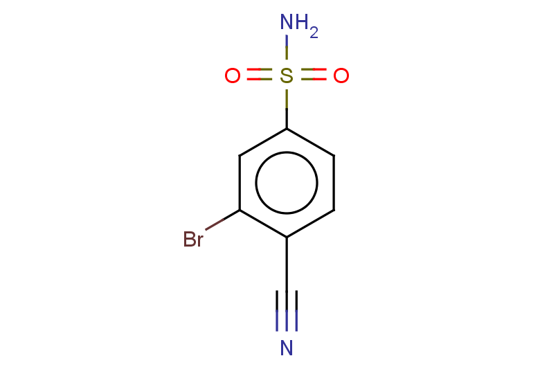 3-bromo-4-cyanobenzene-1-sulfonamide