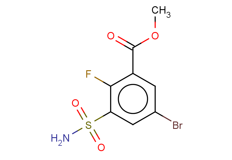 methyl 5-bromo-2-fluoro-3-sulfamoylbenzoate