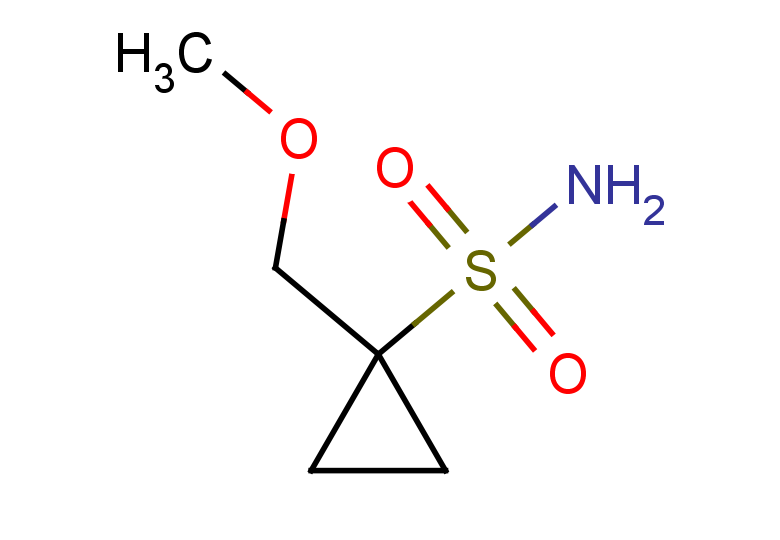 1-(methoxymethyl)cyclopropane-1-sulfonamide