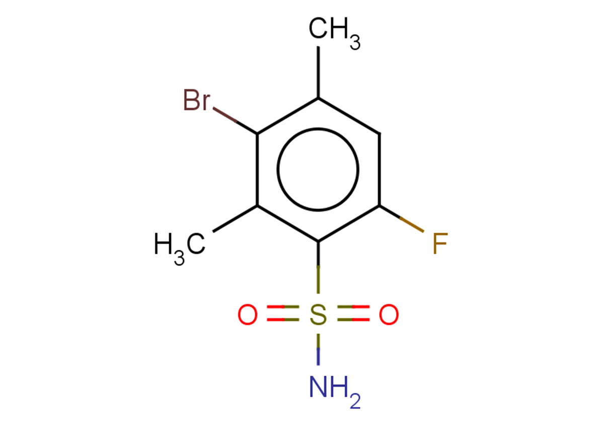 3-bromo-6-fluoro-2,4-dimethylbenzene-1-sulfonamide