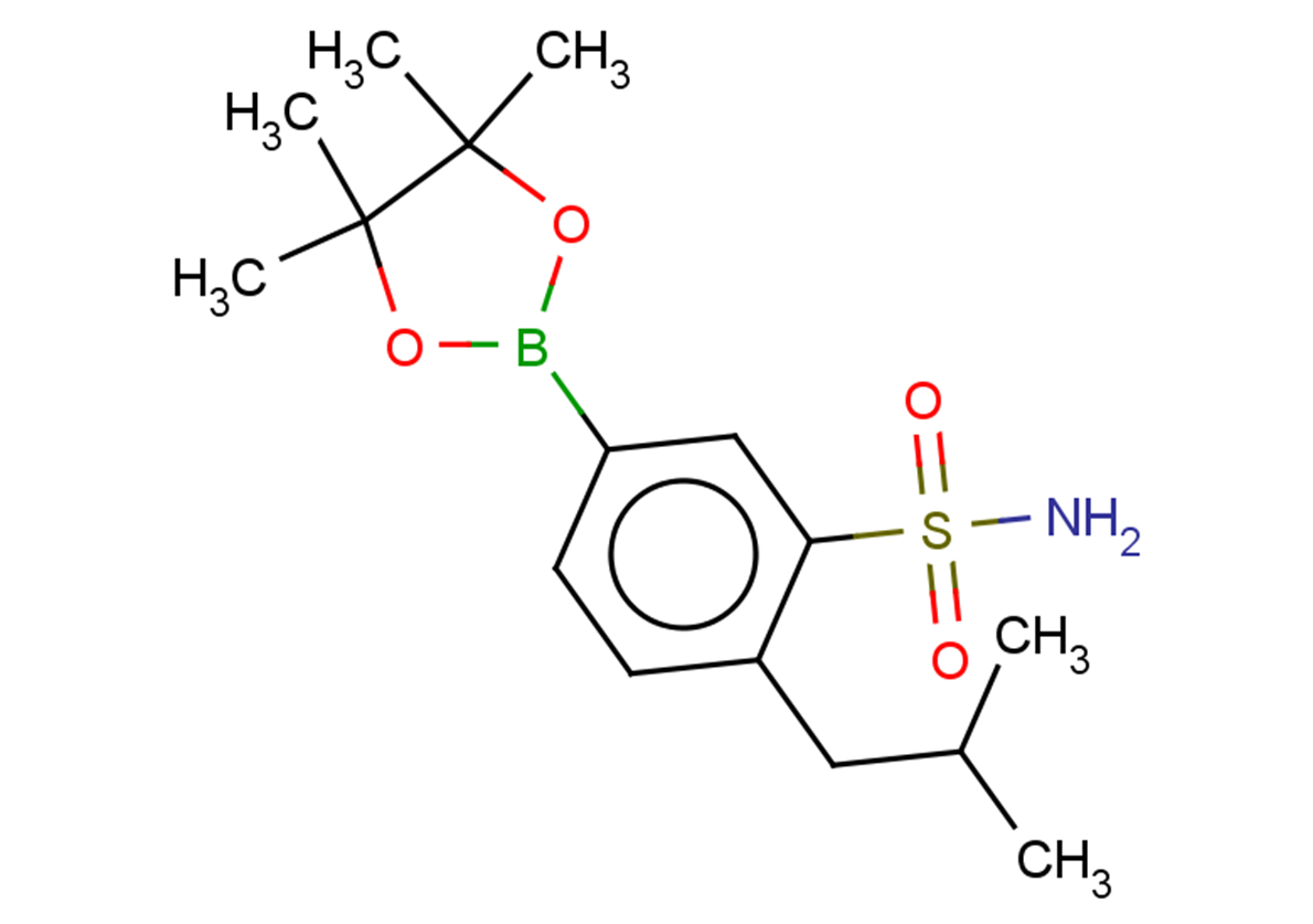 2-(2-methylpropyl)-5-(4,4,5,5-tetramethyl-1,3,2-dioxaborolan-2-yl)benzene-1-sulfonamide