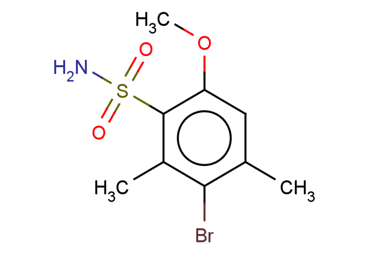 3-bromo-6-methoxy-2,4-dimethylbenzene-1-sulfonamide